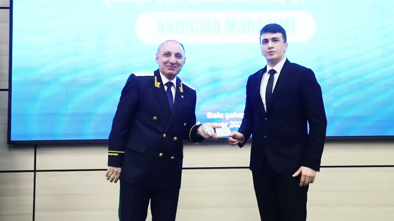 Prokurorluq orqanlarında qulluğa yeni qəbul edilmiş gənc h&uuml;quqş&uuml;nasların andi&ccedil;mə mərasimi&nbsp;ke&ccedil;irilib