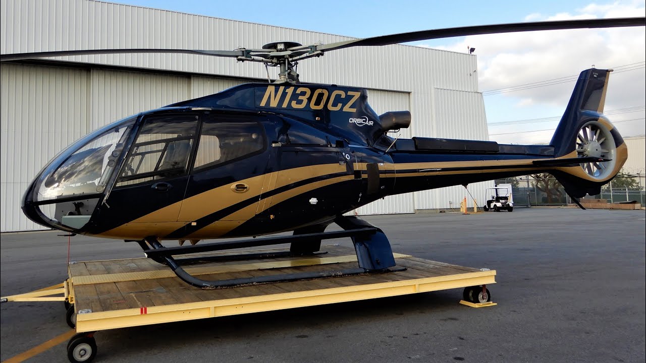 Airbus EC130 Helicopter Flight by Hollywood Sign - Orbic Air HC130 N130CZ (Crashed on 02-09-24)