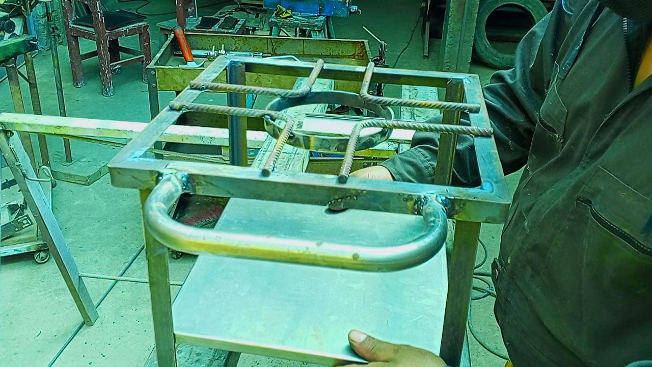 FABRICANDO LA COCINA DE METAL CASERA