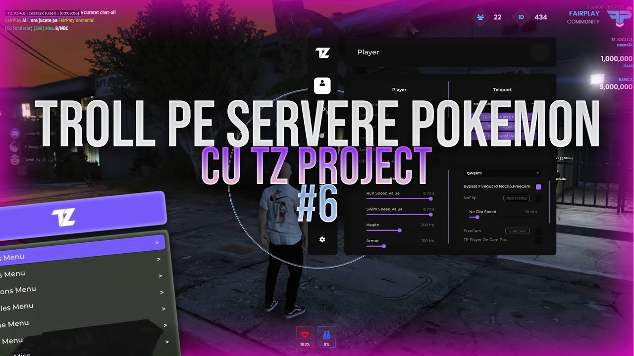 Dau cu troll pe servere de pokemoni | FIVEM HACKING #6