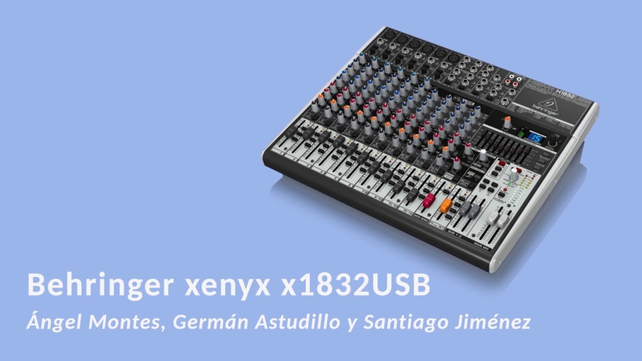 VÍDEO GUÍA BEHRINGER XENYX X1832 USB