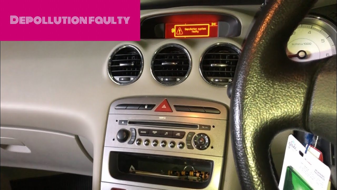 PEUGEOT 308 depollution system faulty - ep6 engine replace spark plugs