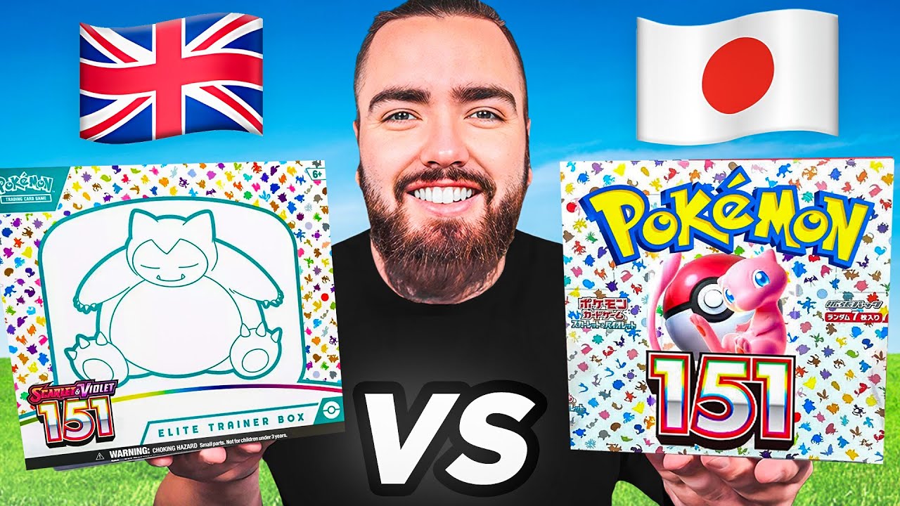 Opening ENGLISH vs JAPANESE Pokémon 151 Boxes (ULTIMATE Showdown)