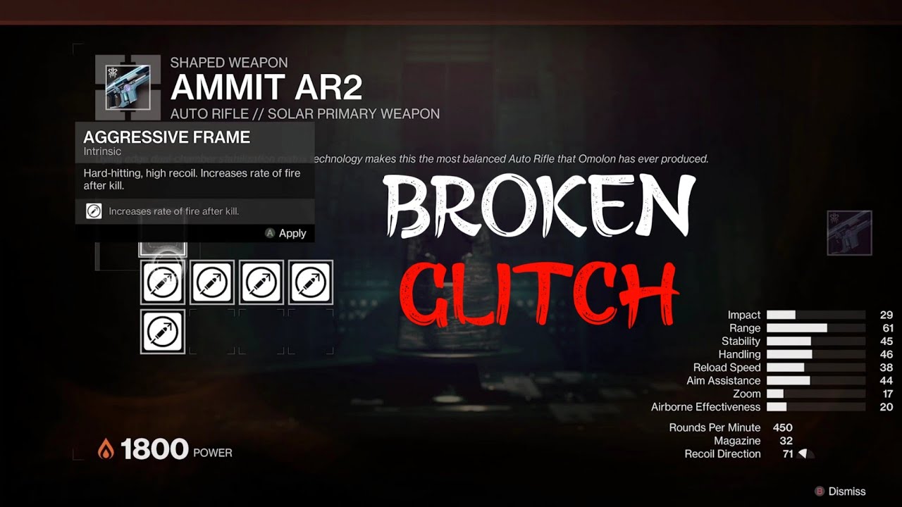 EXTREMELY BROKEN GLITCH | Weapon Crafting Glitch in Destiny 2