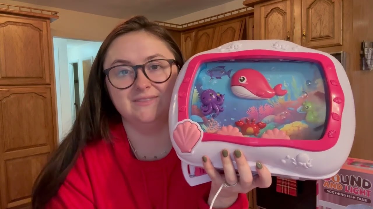 Baby Aquarium Toy Sleep Soother – Musical Crib Sound Machine with Light for Newborns 0–6 Months