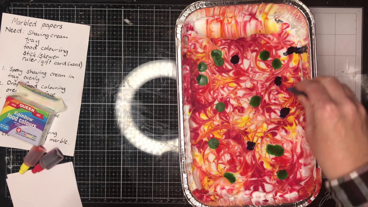 Art with Mrs Baly: Marbling paper with shaving cream (Great Mothers Day Project)
