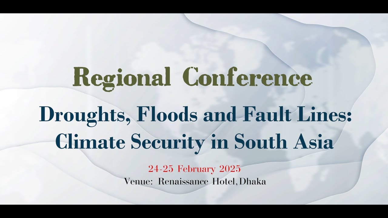 Day 1 | Session 1 |  Remarks by Session chair | BIPSS - EU Regional Conference on Climate Security
