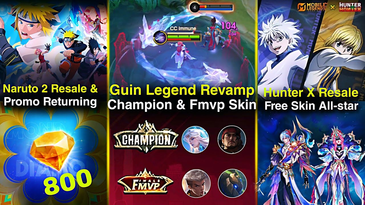 FMVP SKIN | GUIN LEGEND REVAMP | FREE ALLSTAR SKIN | NARUTO RESALE | HUNTER X HUNTER UPDATES