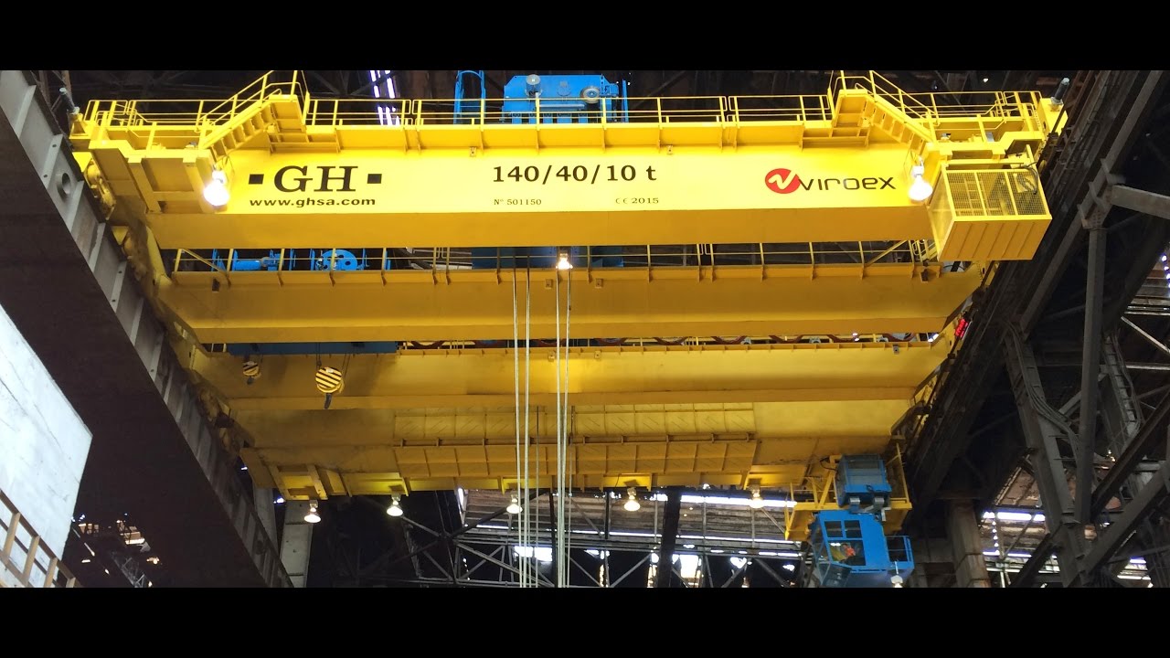 GH Y VIROEX culminan la instalación de una grúa de colada 140/40/10 TM