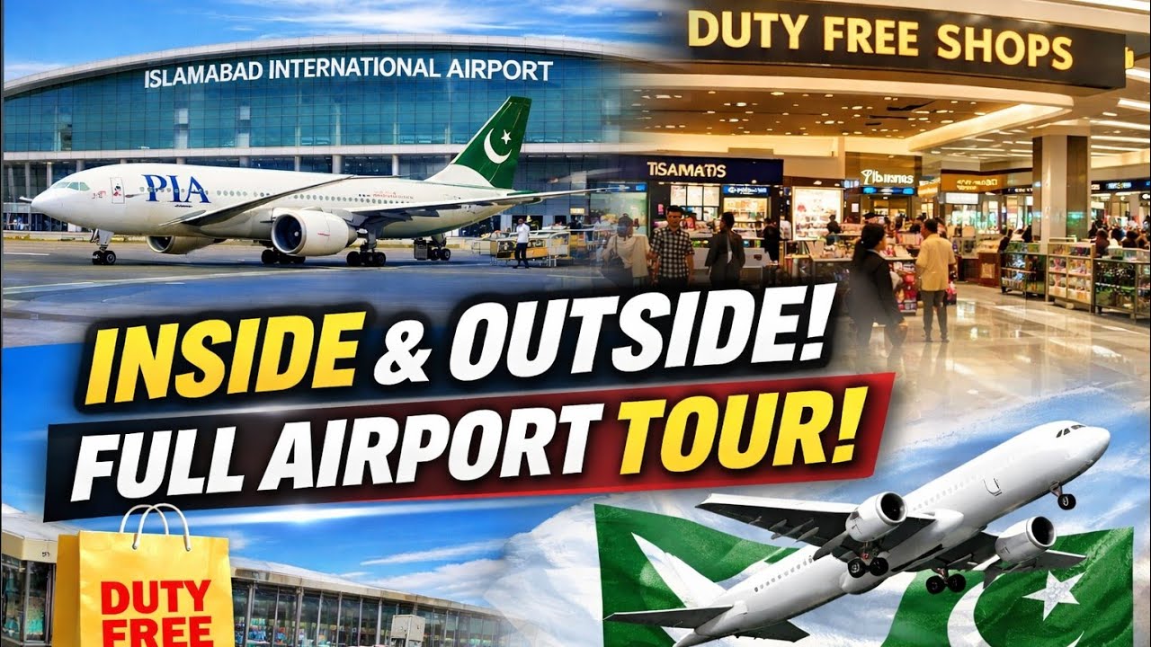 Islamabad International Airport Full Tour | Inside, Outside & Duty Free Shops ✈️