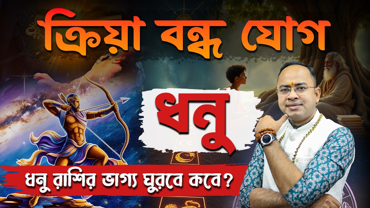 ধনু রাশির ক্রিয়া বন্ধ যোগ ও তার শক্তিশালী প্রতিকার | Santanu Dey