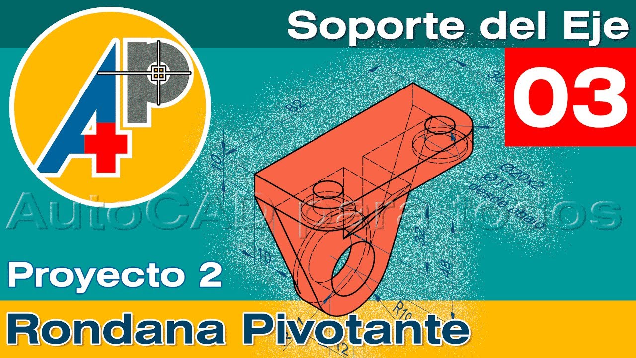 Rondana Pivotante - Soporte del eje en 3D