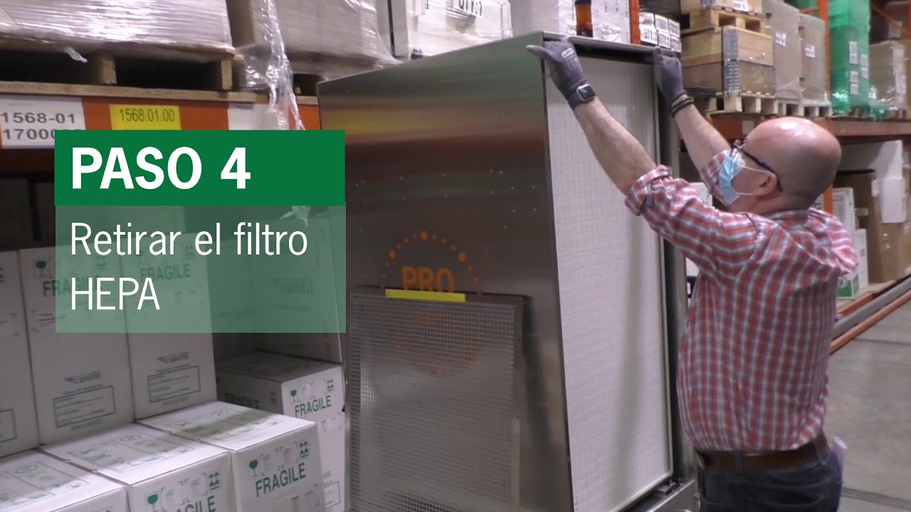 Purificador de aire CC6000 - Cambio de Filtros