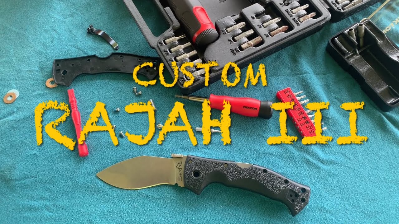 Cold Steel RAJAH III custom modification