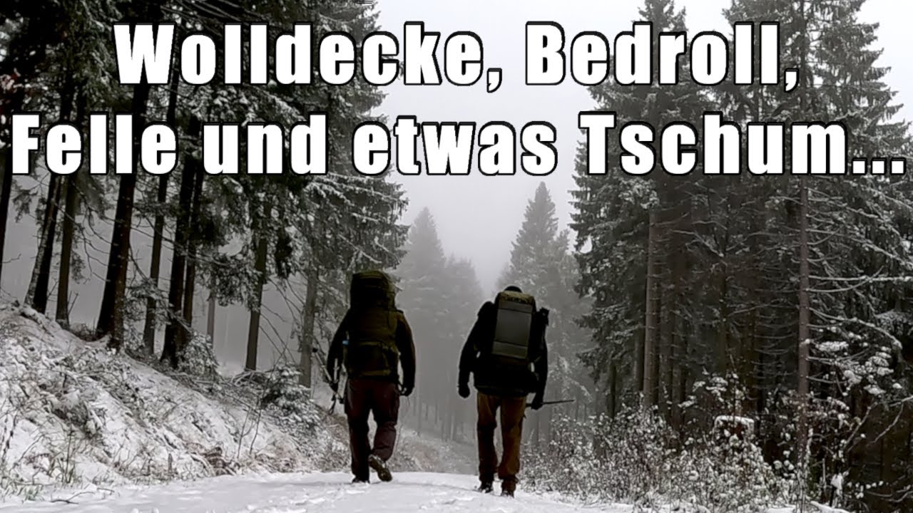 Wolldecke, Felle, Bedroll und ein bisschen Tschum | Waldl&auml;ufer Bushcraft Tour