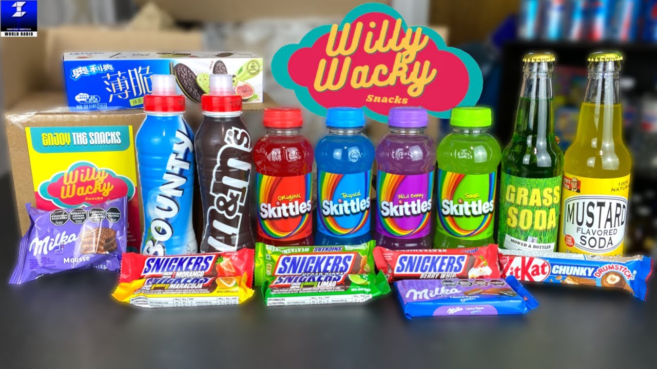 Распаковка редких закусок Willy Wacky Snacks стоимостью более 100 долларов США, а также загадочна...