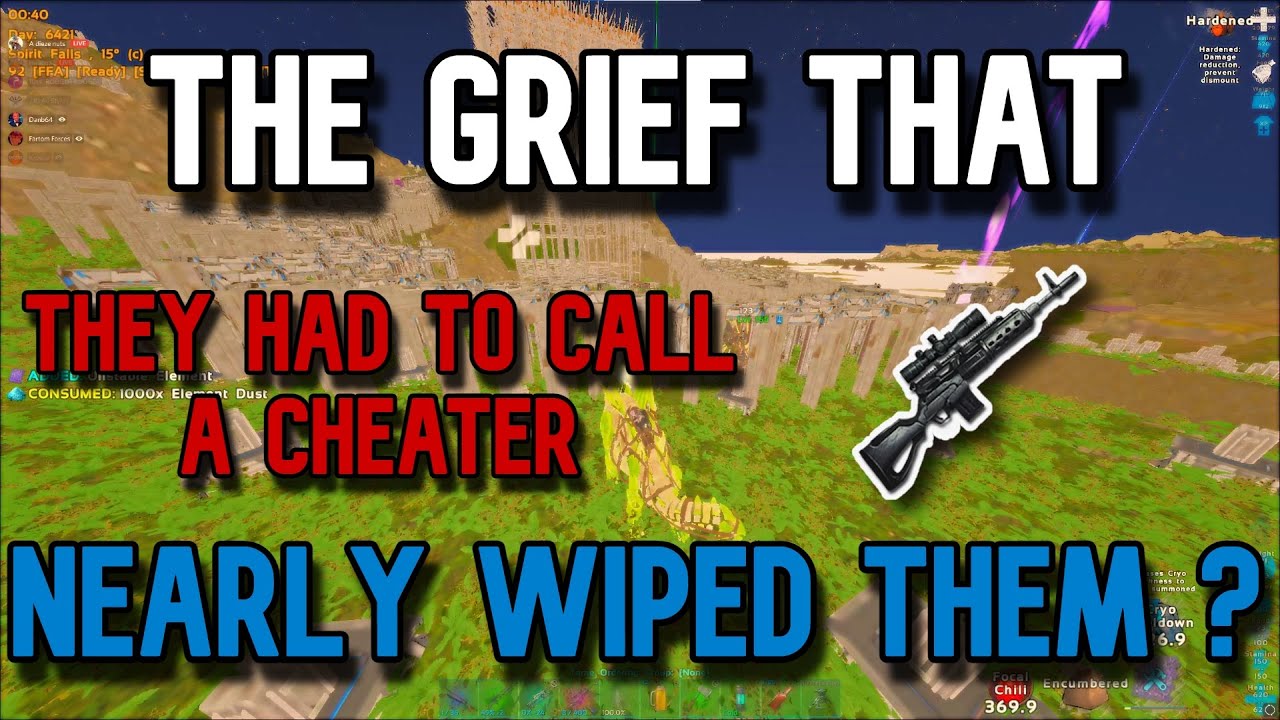 Ark Official Small Tribes ( PVP ) / The Grief that nearly wiped them ? they had to aimbot