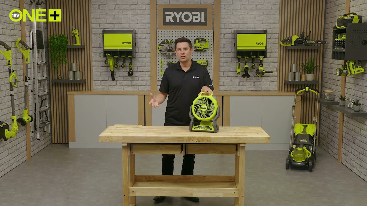 RYOBI&reg; 18V ONE+&trade; Cordless 3-Speed WHISPER&trade; Fan [RF18]
