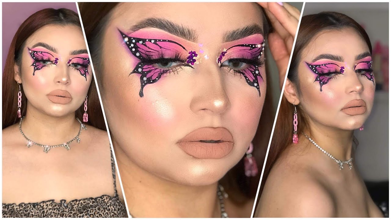 Maquillaje artístico de mariposa (butterfly) súper fácil de hacer