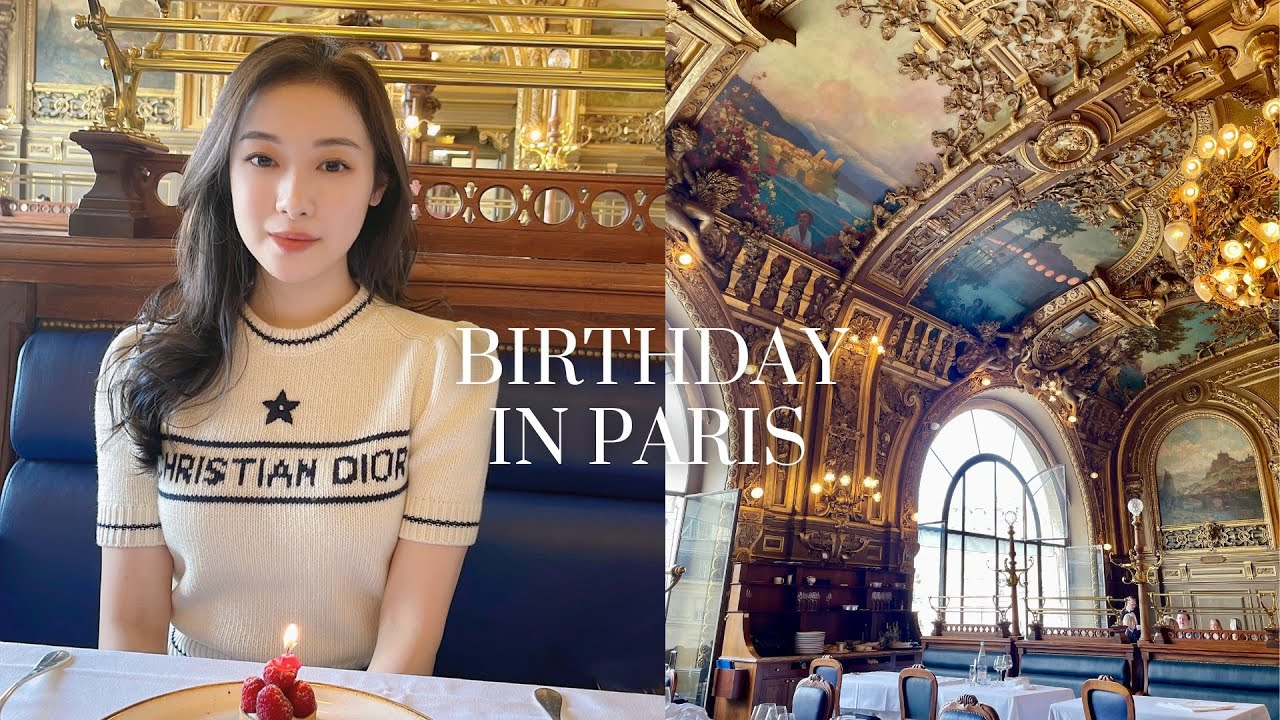 Paris Vlog | YINI in Paris ❤️🇫🇷 老佛爺,巴黎春天瘋狂購物😄Bleu Coupole🦞在巴黎過生日🎂周杰倫最偉大的作品mv💙Le Train Bleu藍火車百年皇宮餐廳✨