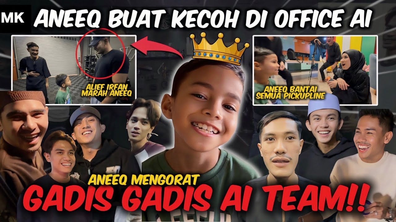ANEEQ BUAT KECOH DEKAT OFFICE AI TEAM 
