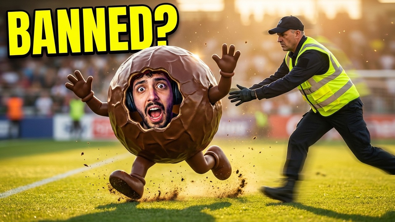 I Crashed a Soccer Game in a Giant Chocobon Costume 🍫⚽