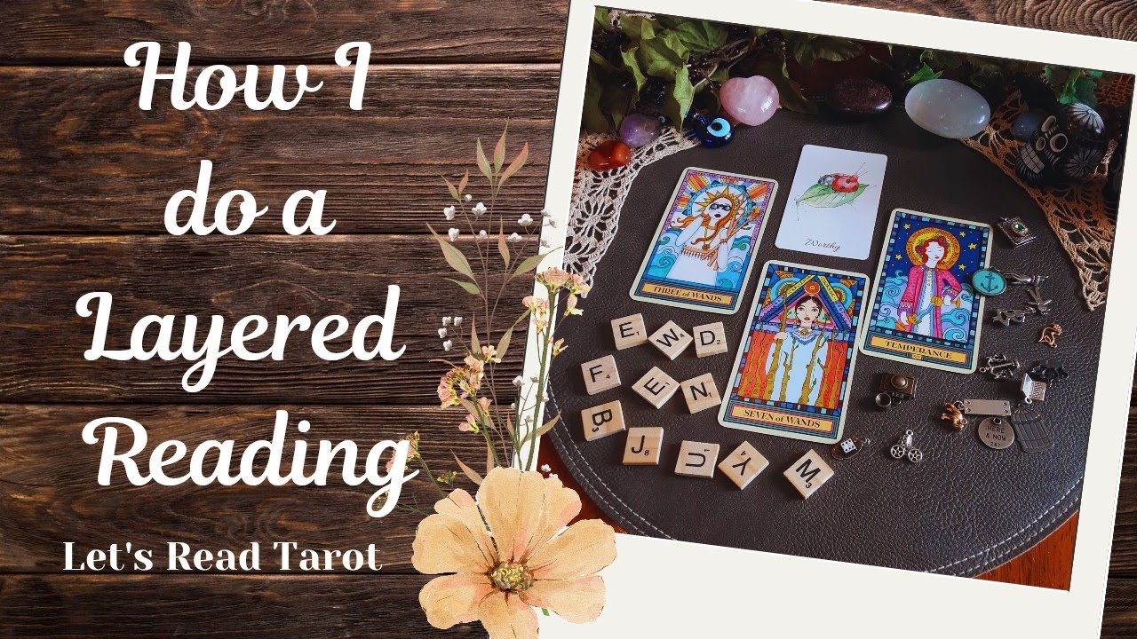 Layered Divination Reading with Tarot, Oracle, Charms & Word Tiles #smhyp