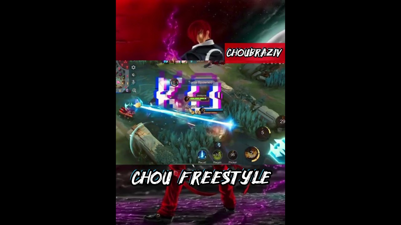 Chou Highlights Freestyle 2# #mobilelegends #mlbb #chou #choufreestyle #shorts