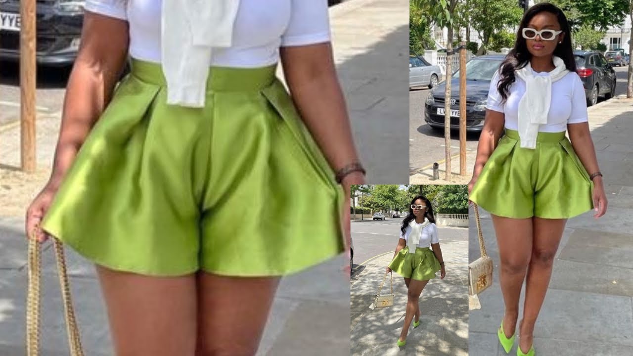 How to Cut and Sew this Short Pant with Kiss Pleats