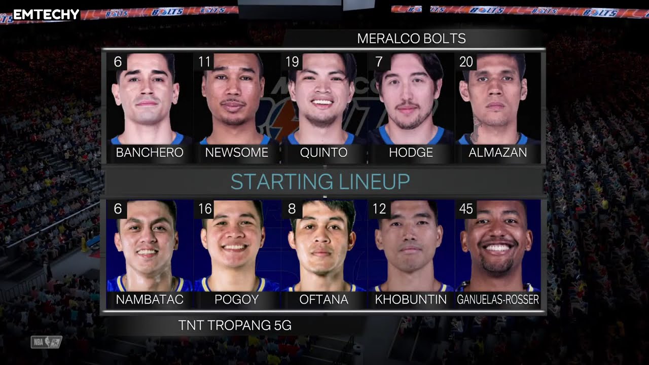 Meralco Bolts VS TNT Tropang 5G PBA 2K  - Jan 7, 2026