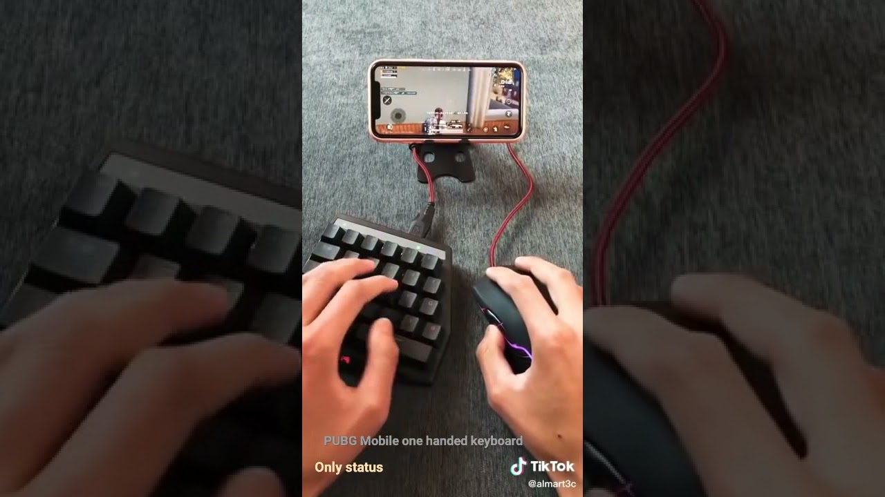 PUBG MOBILE one handed keyboard