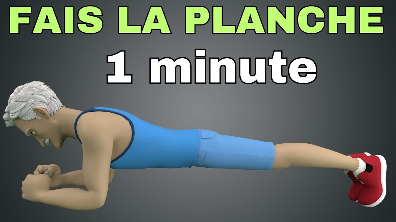 Fais la planche 1 minute par jour et voici ce qu'il se passe dans ton corps