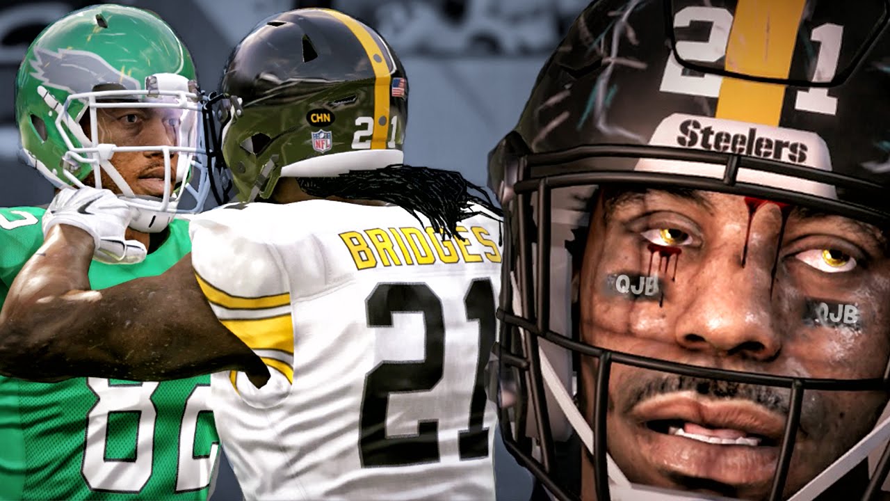 Игровой процесс в режиме карьеры MADDEN 17 — борьба с принимающим в ближнем бою! Эпизод 5