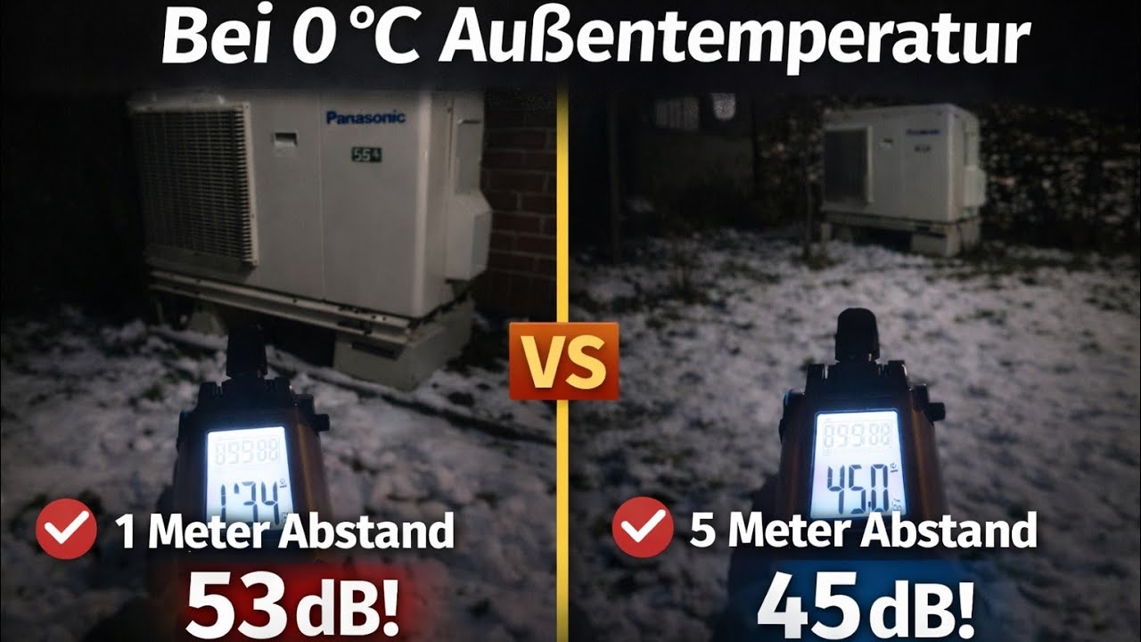 Panasonic Aquarea J 9 kW – echte Lautstärke bei 0 °C Außentemperatur