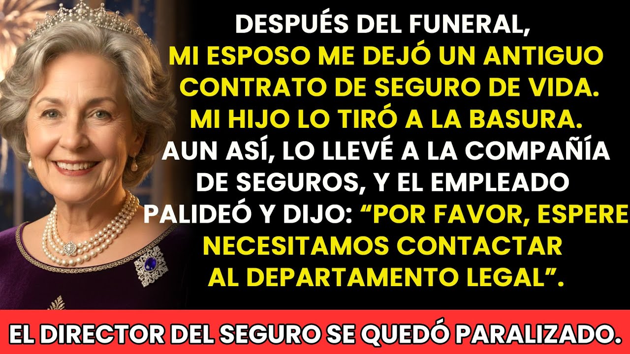Deja de soñar, mamá” — Mi hijo tiró el seguro que dejó mi esposo… pero el director…