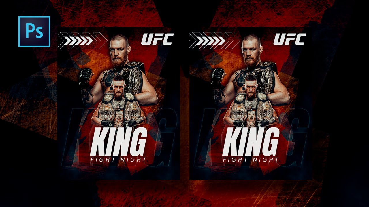 Photoshop Sports Poster Design - Conor Mcgregor UFC