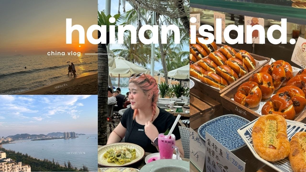 china vlog 🇨🇳 I sanya & haikou 🏖️cafe hopping, beach club in dadonghai, yalong bay, explore the city