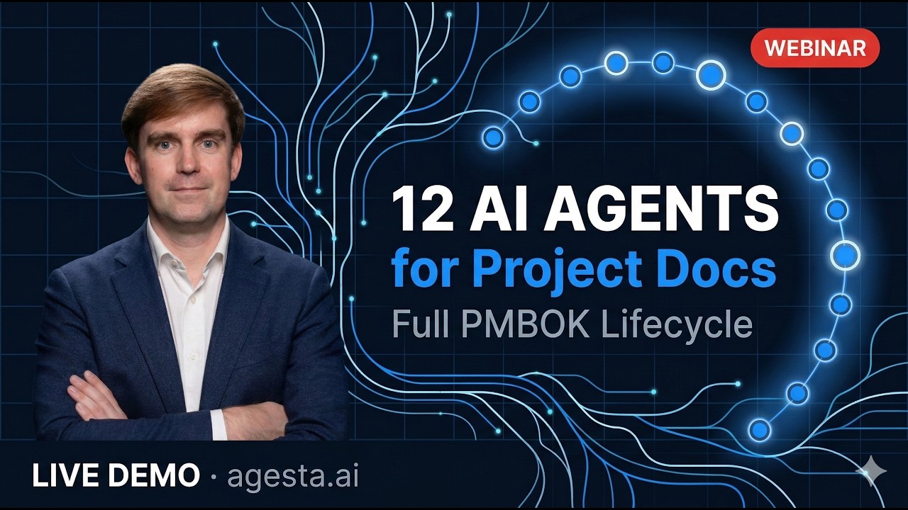 12 ai agents project documents PMBOK lifecycle