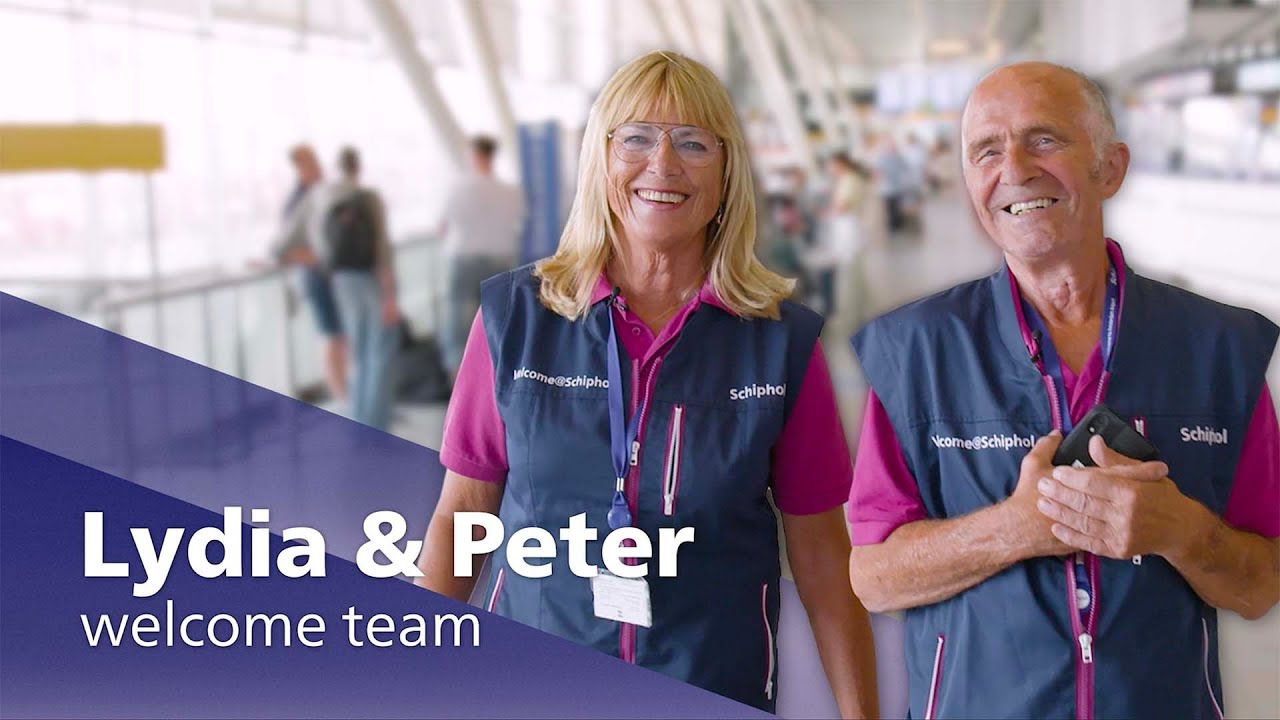 Airport Stars: Lydia en Peter van het welcome team