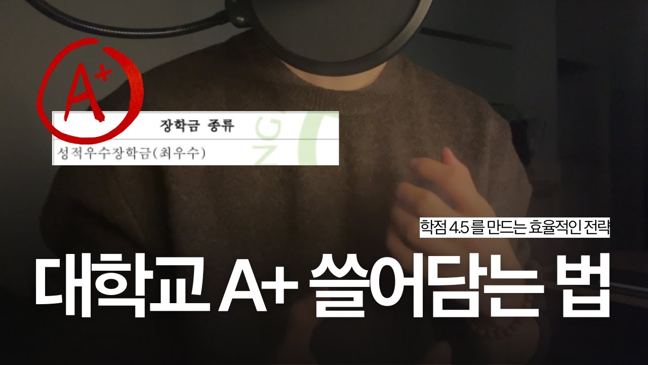 대학교 A+ 쓸어담는법 | 학점 4.5를 만드는 효율적인 전략