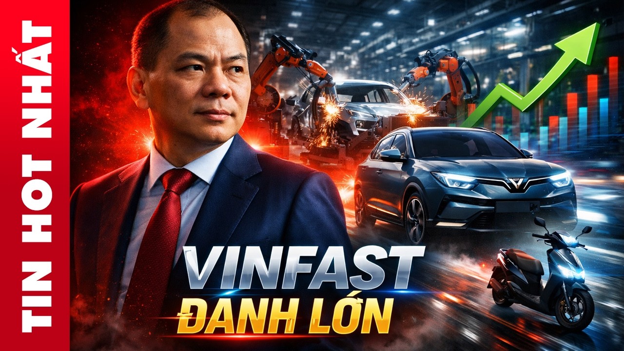 VINFAST TĂNG TỐC CHƯA TỪNG CÓ: MỤC TIÊU 300.000 Ô TÔ 2026, XÂY NHÀ MÁY 1 TRIỆU XE MÁY ĐIỆN!