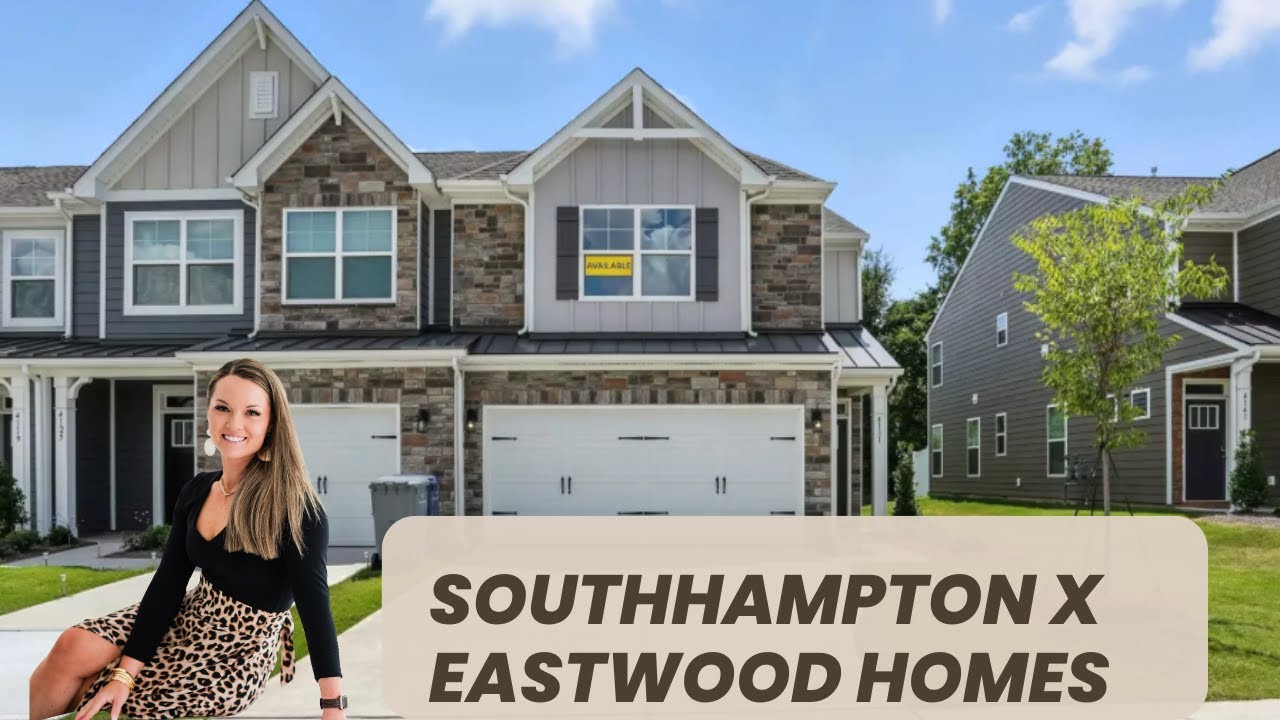 New Construction Luxury Townhome in Greensboro NC | Eastwood Homes Southhampton Plan