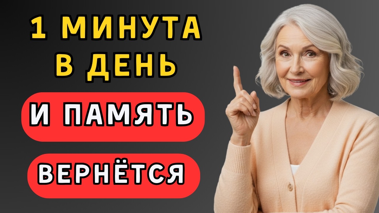 Боитесь деменции? 1 МИНУТА В КРЕСЛЕ каждое утро — и через 3 недели память вернулась!