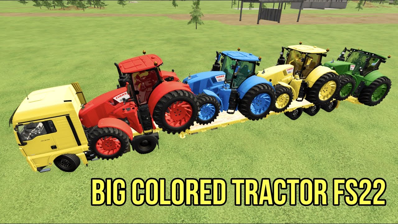 The BEST Farming Simulator mods for transporting colorful tractors in different scenarios. FS22