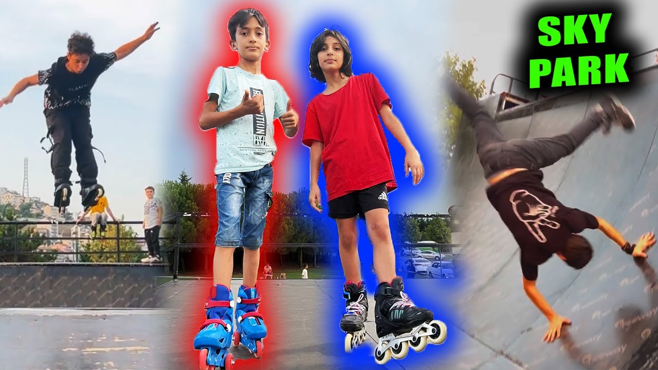 SKATEPARK' da EFSANE PATEN ve KAYKAY HAREKETLERİ ! SUDE ve POLAT PATEN  SÜRÜYOR !