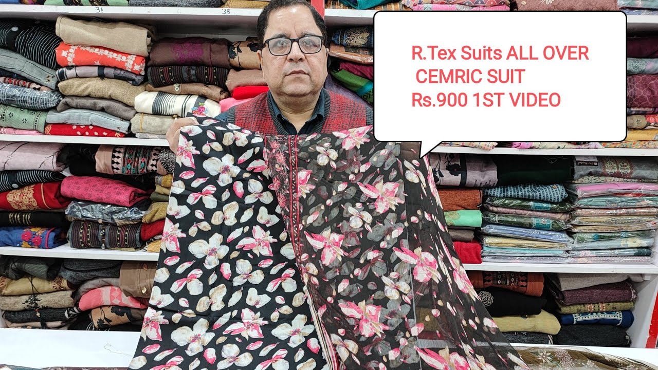 R.TEX CEMRIC COTTON ALL OVER SUITS WITH PURE DUPATTA #print #pure #dupatta #subscribe