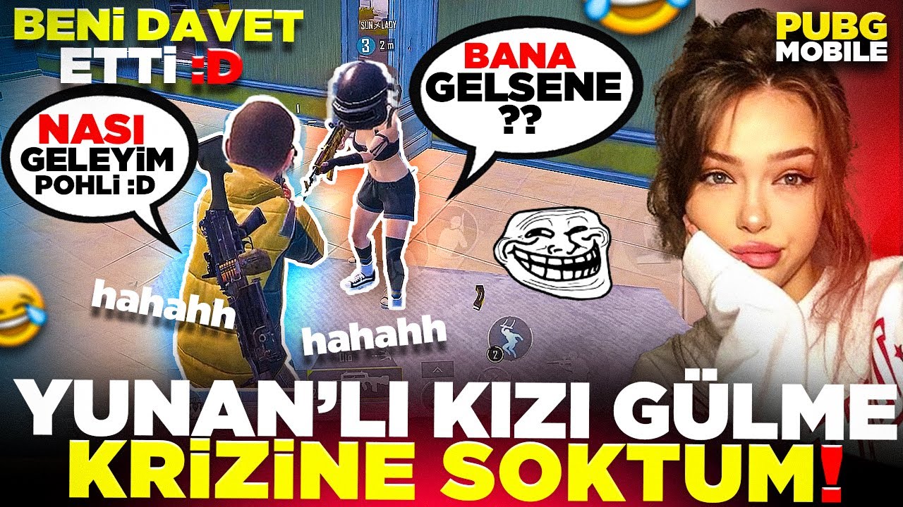 YUNAN&rsquo;LI KIZI G&Uuml;LME KRİZİNE SOKTUM!!  BENİ DAVET ETTİ! 🤣 G&Uuml;LMEK GARANTİ 😳 | PUBG MOBILE