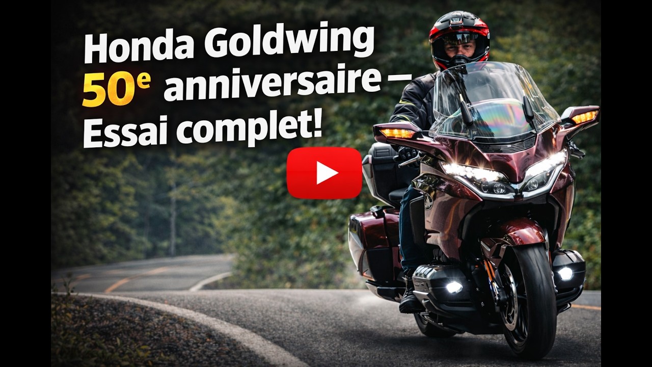 Honda Goldwing 50e anniversaire - essai complet!