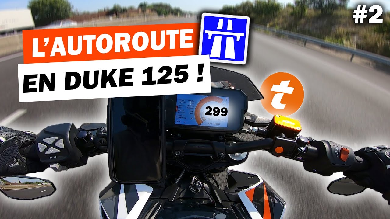 DINGUERIE SUR L'AUTOROUTE EN DUKE 125 !🥵 (Top speed)