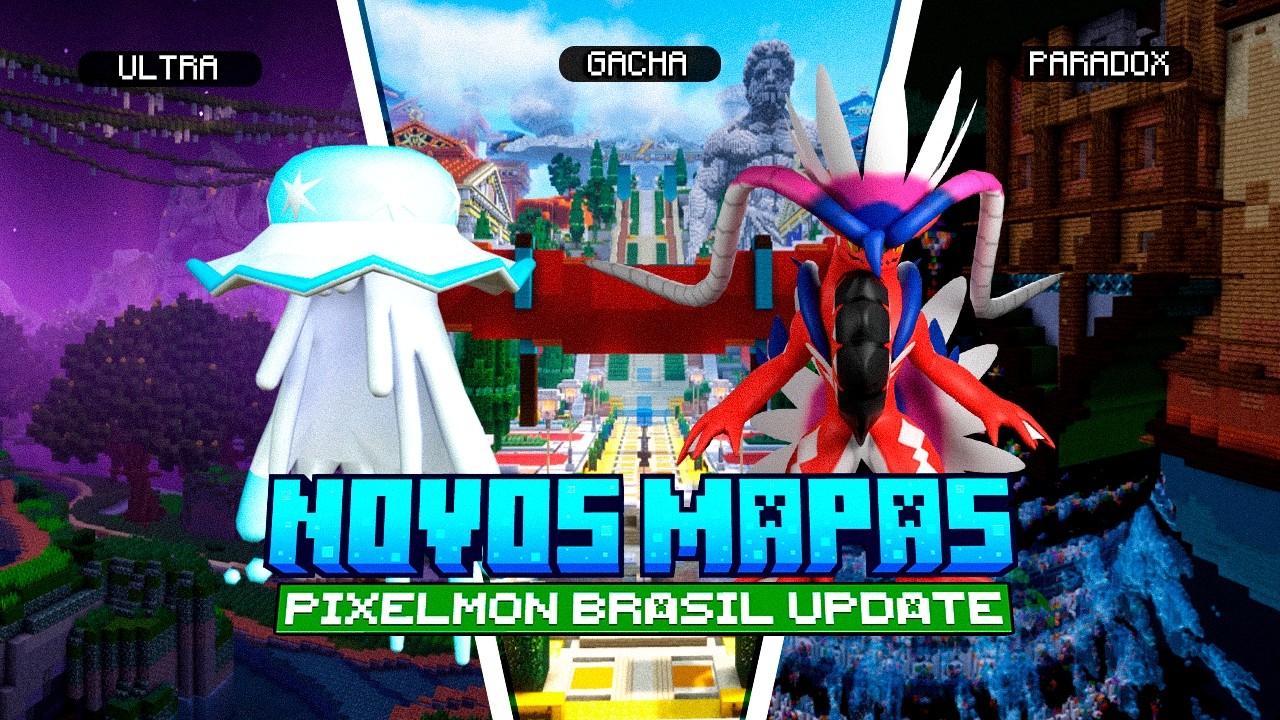 CONHECENDO TODOS OS NOVOS MAPAS DO PIXELMON BRASIL